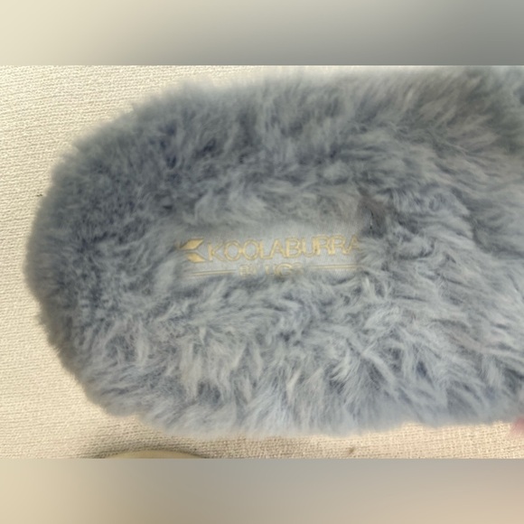 Kookaburra By UGG Colorful Faux Fur Platform Sandals Slippers Size 9 - Picture 11 of 12
